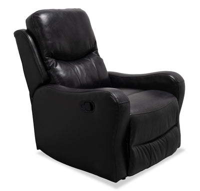 Ellis 32" Faux Leather Glider Reclining Chair – Black | Fauteuil coulissant et inclinable Ellis 32 po de en similicuir - noir