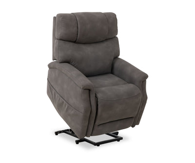 Claire 34" Leather-Look Fabric Power Lift Reclining Chair - Charcoal Grey | Fauteuil basculeur à inclinaison électrique Claire de 34 po en tissu d’apparence cuir - gris anthracite