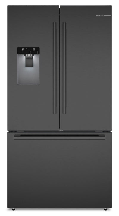 Bosch 500 Series 36" 26 Cu. Ft. French-Door Refrigerator - Black Stainless Steel - B36FD52SNB | Réfrigérateur Bosch Série 500 de 36 po et de 26 pi3 à portes françaises - acier inoxydable noir - B36FD52SNB | B36FD52B