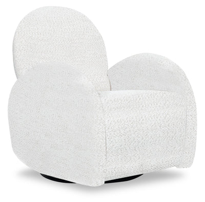 Shay 33" Chenille Fabric Swivel Glider Reclining Accent Chair - River Rock Beige | Fauteuil d’appoint coulissant, pivotant et inclinable Shay de 33 po en tissu de chenille - beige pierre de rivière