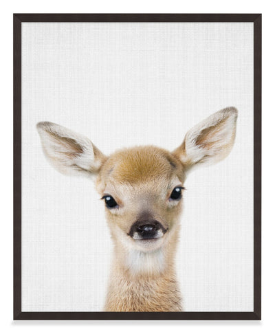 Baby Dear Framed Artwork with a Stucco Finish – 17" x 21" | Œuvre d’art encadrée « Baby Dear » avec fini stuc - 17 po x 21 po