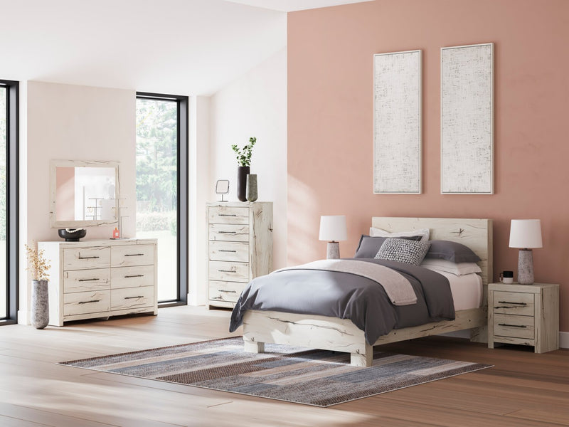 Derekson Bedroom 6-Drawer Dresser, 58.7\"W x 36.5\"H - Rustic White