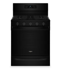 Whirlpool 5 Cu. Ft. Gas Range with Air Fry and Self-Clean - Black - WFGS5030RB