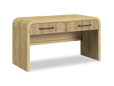 Lenore 54” Modern Desk with Storage - Natural | Bureau moderne Lenore de 54 po avec rangement - naturelle