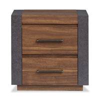 Dante Bedside 2-Drawer Nightstand, 24