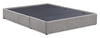 Amos Upholstered Storage Bed Base in Grey Fabric with 3 Built-in Drawers - King Size