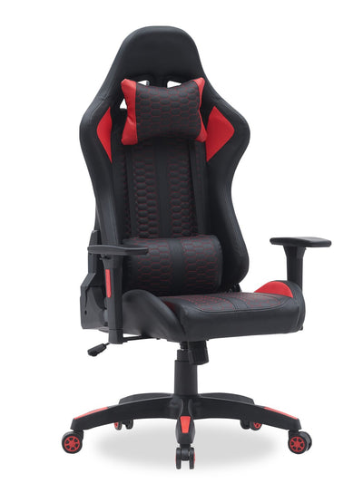 Hawk 27.5” Ergonomic Gaming Chair - Black & Red | Fauteuil de jeu ergonomique Hawk de 27,5 po - noir et rouge