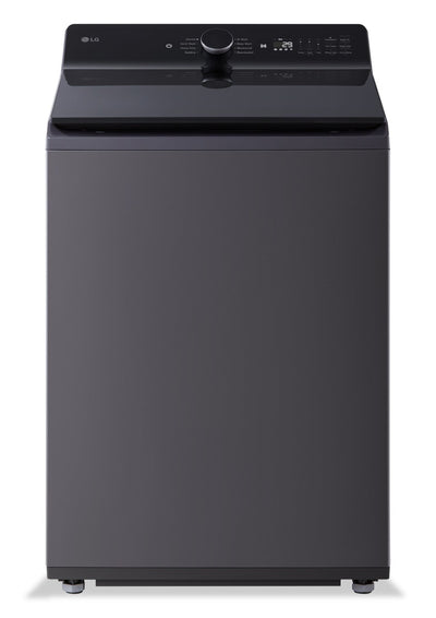 LG 6.1 Cu. Ft. Smart Top-Load High-Efficiency Washer - Black Steel - WT8405CB | Laveuse intelligente haute efficacité LG à chargement par le haut de 6,1 pi³ - acier noir - WT8405CB