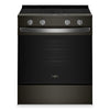 Whirlpool 30\" 5.3 Cu. Ft. Electric Range with Air Cooking – Black on Stainless - YWSES5030SV