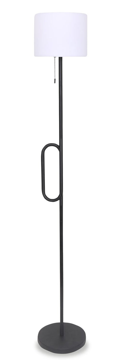 Solana 64” Modern Metal Acrylic Portable Indoor/Outdoor Floor Lamp with USB Port - Black | Lampe à pied pour l’intérieur et pour l’extérieur moderne portable Solana de 64 po en métal et en acrylique avec port USB - noire