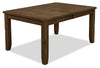 Talia Dining Table with 60-78\"W Extension - Grey/Brown