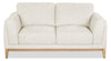 Valley 67.7\" Fabric Loveseat with Rubberwood Base and Legs - Sand