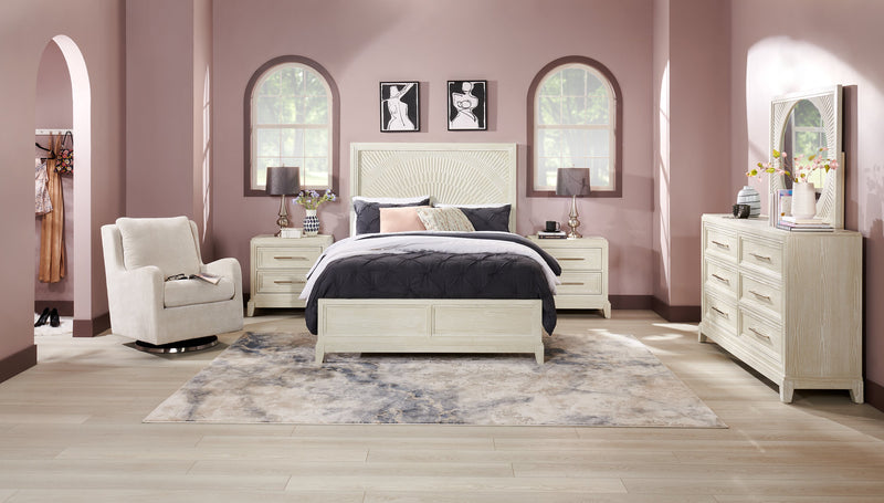 Vida Bedroom 6-Drawer Dresser, 66\"W x 40\"H - Sand