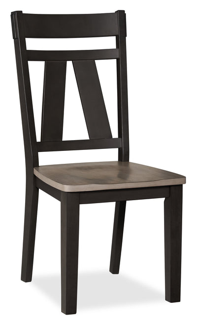 Zao Dining Chair, Wood, Melamine - Brown | Chaise de salle à manger Zao en bois et en mélamine - brune