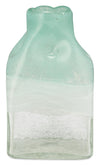 Aqua Haze 10\" Glass Bottle Vase