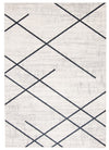 Damali Ivory/Blue Machine Washable Area Rug - 3'0\" x 5'0\"