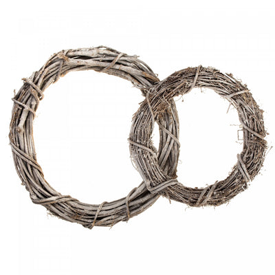 Vine Wreath White Set of 2 Artificial Flower|Ensemble 2 couronnes de vigne blanches
