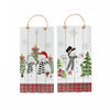 Plaid Snowman Rectangular Wall Decor - Set of 2