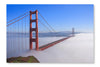 San Francisco Golden Gate Bridge In Fog 2 24x36 Wall Art Frame And Fabric Panel
