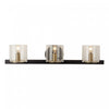 Salinas Black & Brass 3-Light Bathroom Vanity Light