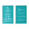 Canvas Wall Sign Humorous Chores 6 x 10 - Set of 2 Wall Decor