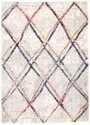 Makondo Abstract Ivory Area Rug - 6'7\" x 9'6\"