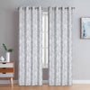Preston Grommet Pair of Grey Curtain Panels - 54x84