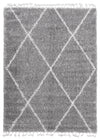 Helma Losange Light Grey Shag 6'7\" X 9'6\" Area Rug