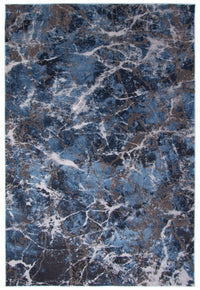 Blue Marble Area Rug - 8'0