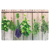 Plastic Placemat Hanging Herbs - Set of 12