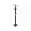 Karina Metal Coat Hanger with Marble Base Black Coat Racks