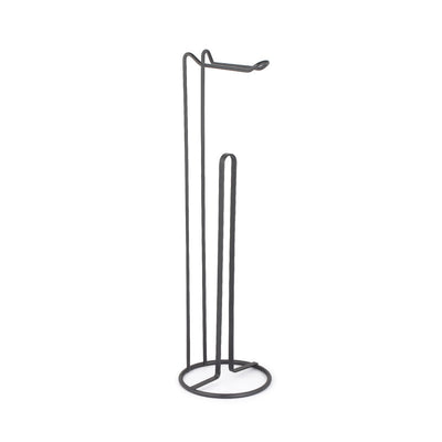 Round Toilet Paper Holder Stand 4 Rolls Black|Support pour papier hygiénique rond noir à capacité de 4 rouleaux