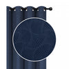 Embossed Panel Shell Navy 96\" - Set of 2 Drapes and Blinds