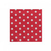 20 Pack 3 Ply Cocktail Napkin Red Polka Dot - Set of 6