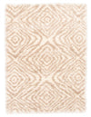 Agalia Abstract Ivory-Tan Shag - 6'7\" x 9'6\"