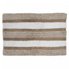 Microfibre Striped Bathmat Taupe 20 x 32