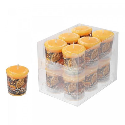 Mushroom Votive Autumn Delight Candle - Set of 12|Bougie Mushroom Votive arôme de délice automnal - ensemble de 12