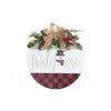 Ornament Wall Hanger with Garland Welcome Snowman