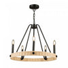 Perris 5-Light Black Chandelier