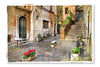 Old Italy Streets 28x42 Wall Art Frame And Fabric Panel