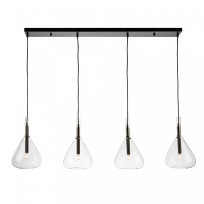 Conic 4-Light Black Ceiling Light