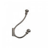 Classic Double Iron Wall Hook Nickel - Set of 2 Hooks