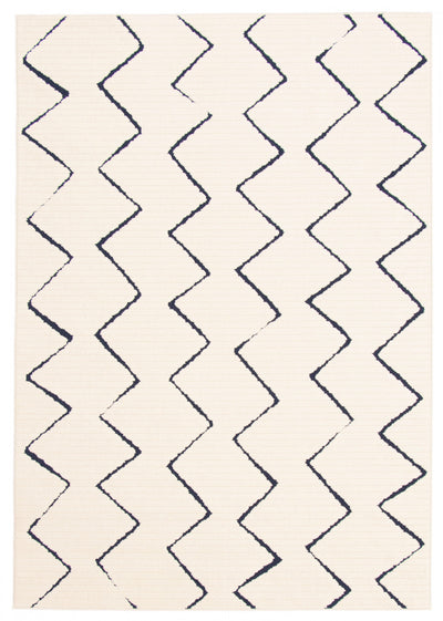 Kimi Blue-Ivory 5'3" x 7'7" Area Rug