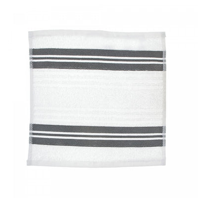 Deluxe Wash Cloth 12 x 12 White - Set of 6 Towels|Débarbouillette blanche 12 x 12 de luxe - ensemble de 6 serviettes