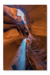 Sun Light Hitting The Antelope Canyon 24x36 Wall Art Frame And Fabric Panel