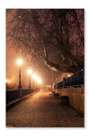 Night Cityscape 24x36 Wall Art Frame And Fabric Panel
