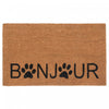 Coir Door Mat Bonjour - Paws Floormat