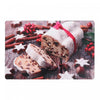 Plastic Placemat Frosted Fruitcake - Set of 12