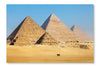 View Of The Pyramids Near Cairo 28x42 Wall Art Frame And Fabric Panel