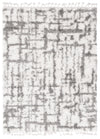 Helma Urban Cream, Light Grey Shag 6'7\" X 9'6\" Area Rug